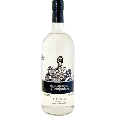 La Cofradía Tres Alegres Compadres Tequila Blanco 38% 1 l (holá láhev)