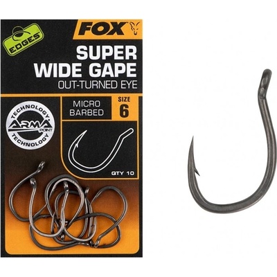 Fox Edges Armapoint Super Wide Gape Outturned Eye veľ.6 10 ks
