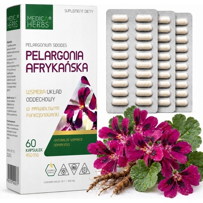 Medica Herbs Africká pelargónia 450 mg 60 kapsúl