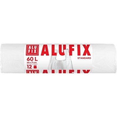 Alufix Pytel s uchy HDPE 60 l 13 µm 12 ks bílý