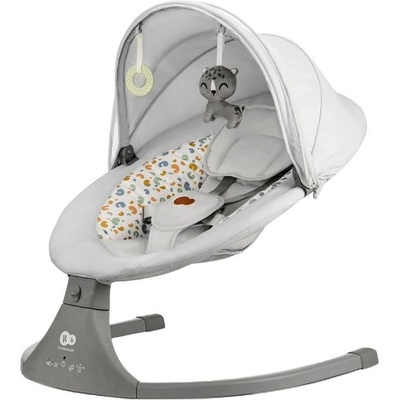 KinderKraft Електрическа люлка и шезлонг Kinderkraft - Lumi 2, Light grey (KBLUMI02LGR0000)