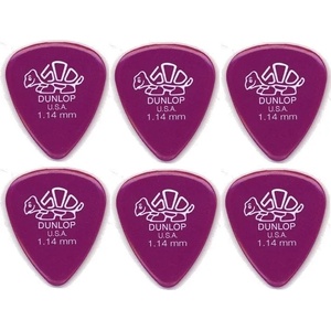 Dunlop 41R 1.14 Delrin 500 Standard 6 Перце за китара (<![CDATA[41R114-6PACK-SET]]>)