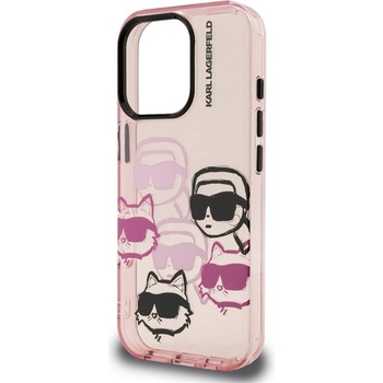 CG Mobile iPhone 16 Pro KARL LAGERFELD IML MULTI K&CH HEADS силиконов протектор за телефон, удароустойчив, протектор за камера, РУСТЕН KLHCP16LHMCHCHKCP (KLHCP16LHMCHKCP)