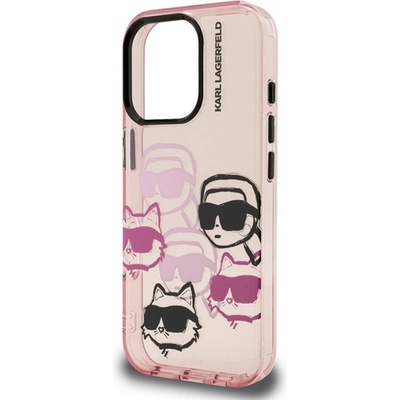 CG Mobile iPhone 16 Pro KARL LAGERFELD IML MULTI K&CH HEADS силиконов протектор за телефон, удароустойчив, протектор за камера, РУСТЕН KLHCP16LHMCHCHKCP (KLHCP16LHMCHKCP)