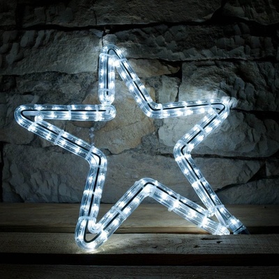 DecoLED LED svetelný motív hviezda ľadovo biela priemer. 70 cm uchytenie na Efcon 8EFD13