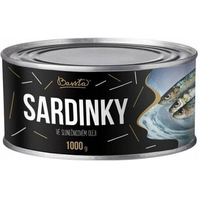 Bassta Sardinky v oleji 1000 g