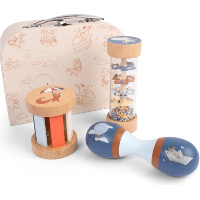 FILIBABBA Play Set My First Wooden Sensory Toys комплект за деца 6m+ 3 бр