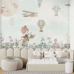 Art Gift Decor Детски фототапет Пътуване до облаците