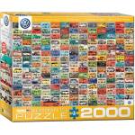 EUROGRAPHICS - Puzzle Volkswagen Groovy Buses II - 2 000 piese