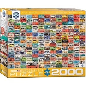 EUROGRAPHICS - Puzzle Volkswagen Groovy Buses II - 2 000 piese