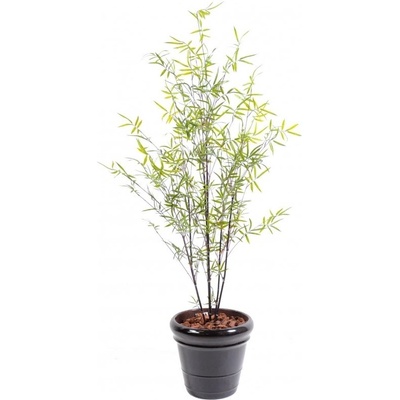 Luxusní umělý BAMBUS FINE BLACK PLAST, 170cm