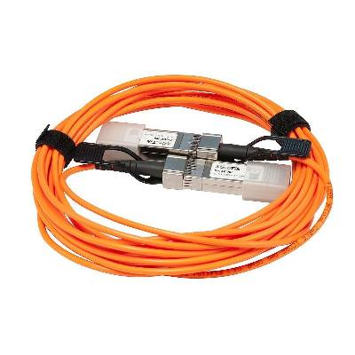 Комуникационен кабел Mikrotik S+AO0005, SFP+direct attach active optics cable, 5m (20696)