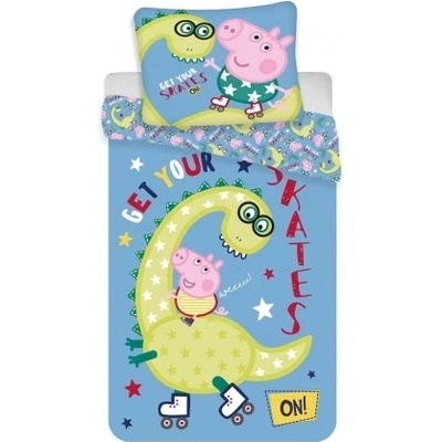 Jerry Fabrics Obliečky Peppa Pig Dino 70x90 140x200