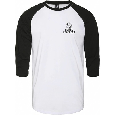 Horsefeathers Varsity pánske tričko s dlhým rukávom white