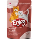 Enjoy Cat Adult Pouch Lamb in Gravy 85gr - Беззърнен пауч с агнешко месо 85гр