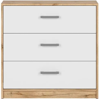 Black Red White Скрин с три чекмеджета Matos KOM3S