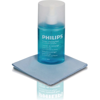 Philips почистващ комплект за LCD/LED/Plasma екран Eco-friendly - спрей+кърпичка (SVC1116B)