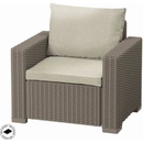 Keter California set stôl + 2 kreslá + trojsedadlová pohovka Cappuccino
