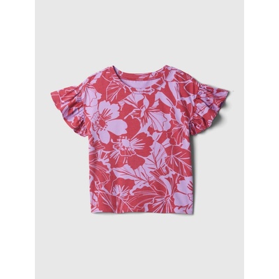 Baby top s volánikmi Mix & Match ružová