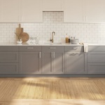 vidaXL Килим, правоъгълен, светъл натурален, 100x500 см, бамбук (376825)