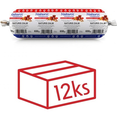 Naturis Houdbaar výcviková saláma Zalm kura losos 12 x 650 g