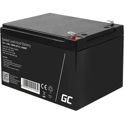 Green Cell Зареждаема батерия AGM VRLA Green Cell AGM07 12V 12Ah (за UPS, аларма, играчка, мотор) (AGM07)