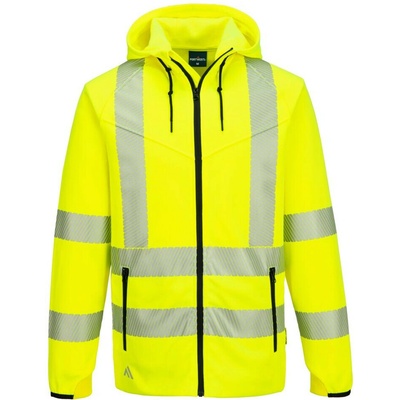 Portwest KX303 KX3 Športová Hi-Vis mikina na zips Yellow