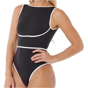 Rip Curl Дамски бански костюм Rip Curl Women's Mirage Fusion High Neck 1Pc Swimsuit - Black (150-5968-0113)