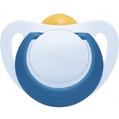 Nuk Каучукова залъгалка Nuk - Star, 18 м+, синя (10737045)