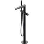 Omnires Contour - Смесител за вана за монтаж на пода, с тяло, четкан антрацит CT8033AT (CT8033AT)
