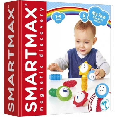 SMARTMAX Magnetická stavebnice Moje první zvuky s smysly 8 ks