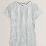Ted Baker Тениска Ted Baker Ted Baker Metallic SS Tee - Lt-Blue