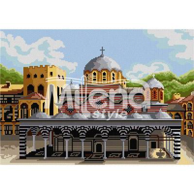 Milena Style Рилски манастир - гоблен със схема конци Ariadna 1: 4