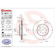 Brzdový kotúč BREMBO 09.9936.11 (09993611)