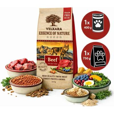Velxara Adult FM Grain Free dog adult monoprotein beef 11,4 kg