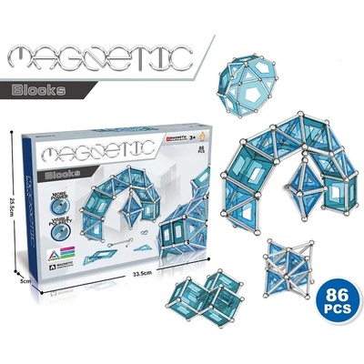 Sonne Комплект Sonne - Образователни магнити, Magnetic Z, 86 части (122784)