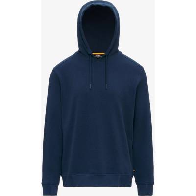 K-Way Мъжки суичър K-Way Lorly Linen Blend Hoodie - Blue Insignia (017-4411-0111)