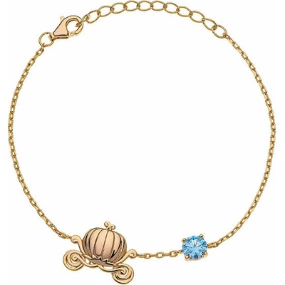 Disney pozlátený náramok Princess BS00040YZBL-55CS