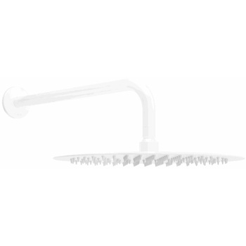 Mexen Slim дъждовалка 25 см с рамо за душ, бяла - 79225211-20 (79225211-20)