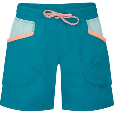 Trollkids Детски къси панталони Trollkids Girl's Senja Shorts - Harbor Blue / Aqua Haze / Mellow Peach - размер 116 (EU) (701-2605-0514)