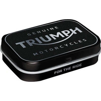 NOSTALGIC ART krabička TRIUMPH Logo black/silver