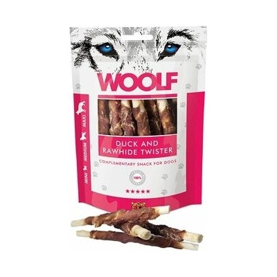 WOOLF Classic poch. Duck and Rawhide Twister 100 g