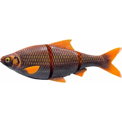 Savage Gear Gumová nástraha 3D Line Thru Roach Slow Sinking Black Orange - 18cm 80g