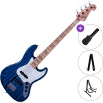 SX SJB75 Standard SET Trans Blue Електрическа бас китара