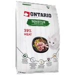 ONTARIO SENSITIVE - DERMA Adult Duck Lamb cat food - суха храна за пораснали котки с патица и агне, за чувствителни стомаси, лъскав косъм и козина 6, 5 кг, Чехия 213-10627