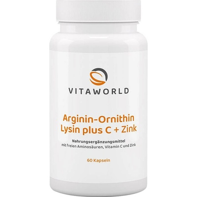 Vitaworld Arginine Ornithine Lysine + C + Zinc 60 kapslí