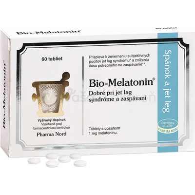 Bio-Melatonin 1 mg spánok a Jet Leg 60 tabliet