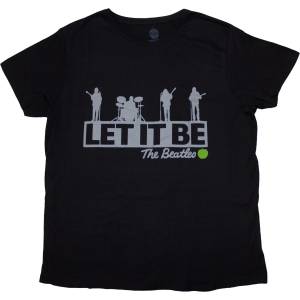 The Beatles Rooftop (Back Print) Black S Дамски Риза (BEATTEE35LB01)