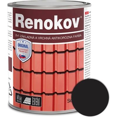 Renokov čierny 0,75kg antikorózna farba na kov