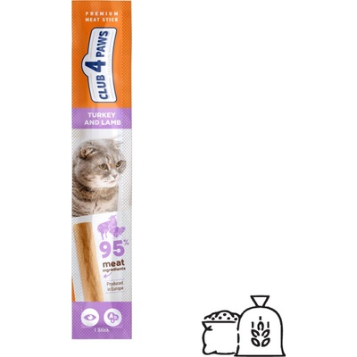 CLUB 4 PAWS Premium Pochúťka pre mačky MORKA a JAHŇA 5 g